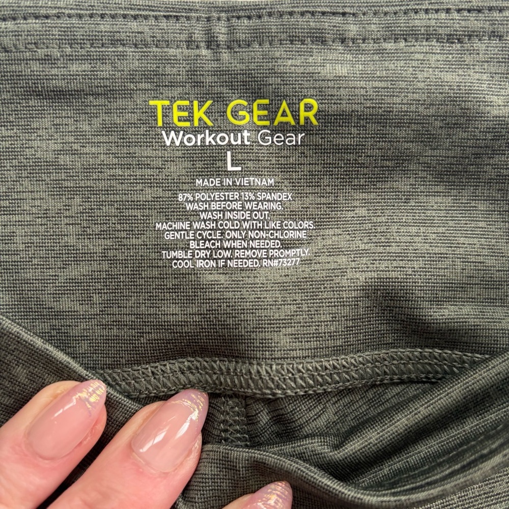 Tek Gear Dark Green Leggings size L - Picture 4 of 6